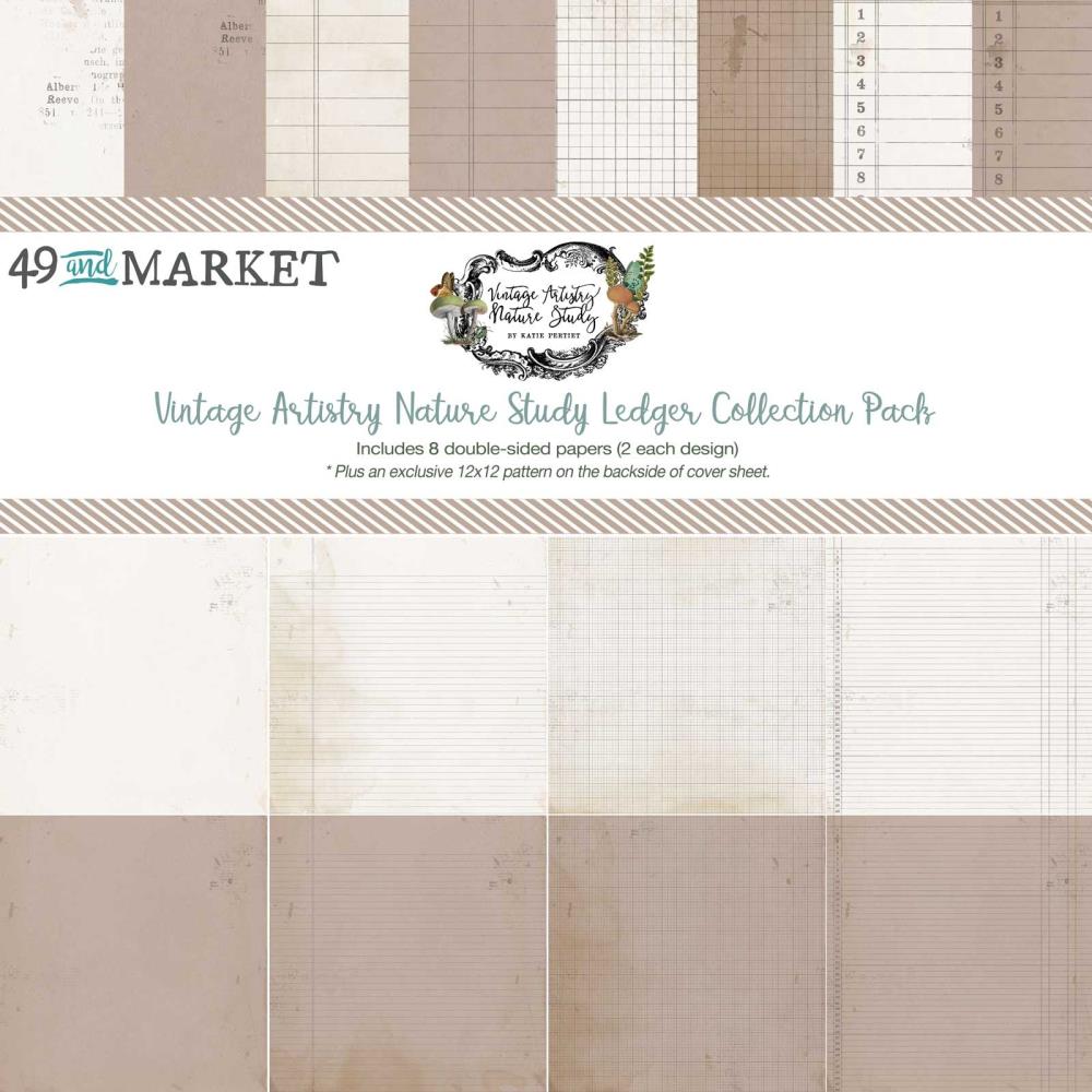 Nature Study Colored Ledger Collection Pack, 12x12