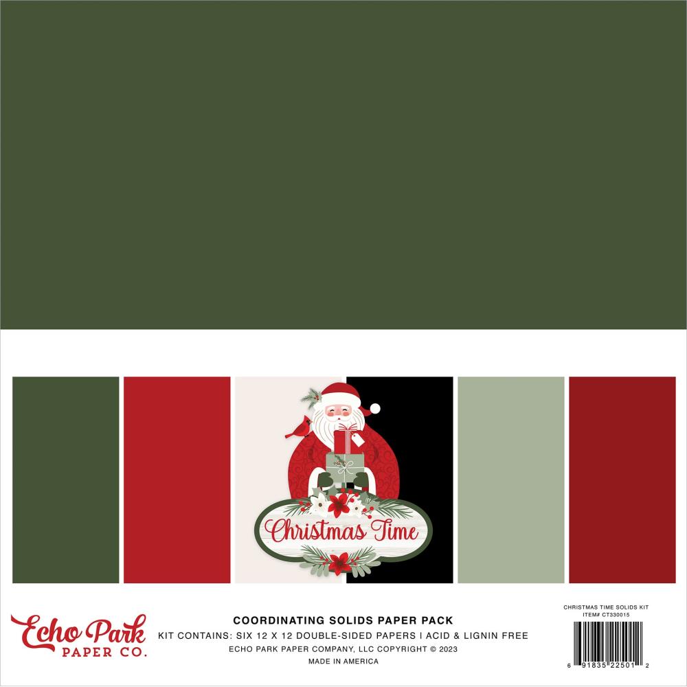 Christmas Time Solids Collection Kit 12"x12"