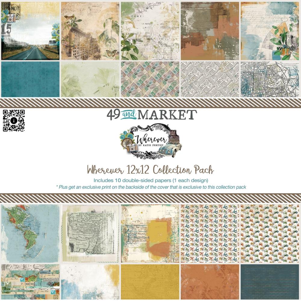 Wherever Collection Patterned Paper Pack - 12x12