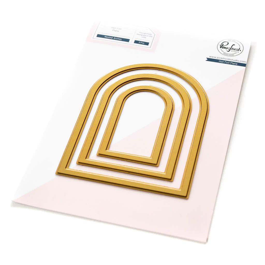 Nested Arches Hot Foil Plates