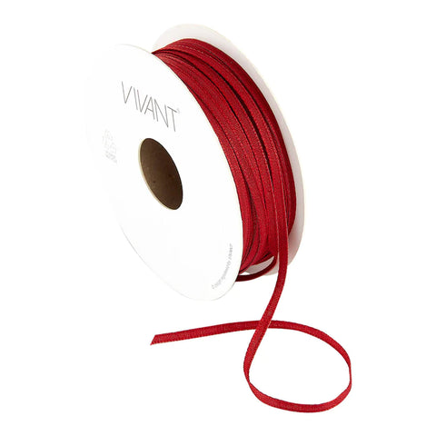 Vivant Texture Bordeaux Narrow Ribbon- 21.87 yards