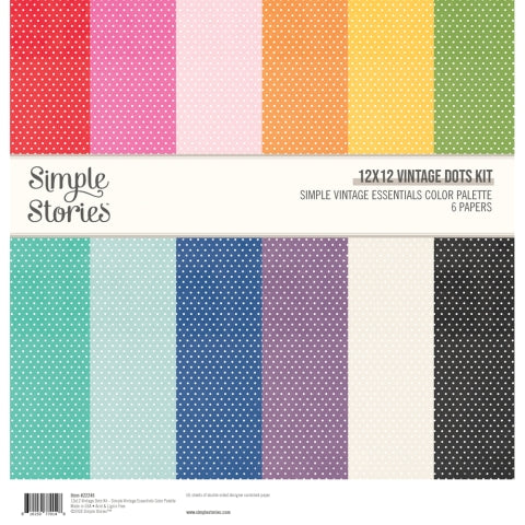 Simple Vintage Essentials Color Palette - Vintage Dots Kit