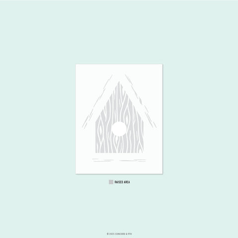 Birdhouse Blossoms Embossing Folder