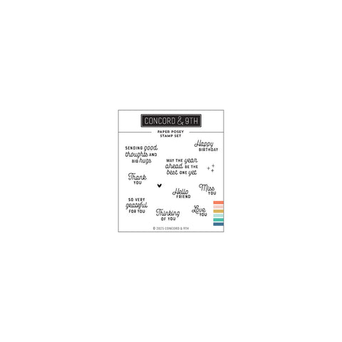 Paper Posy Stamp Set