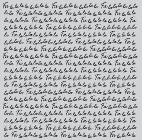 Falala Bold Prints Red Rubber Stamp