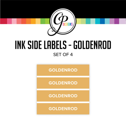Goldenrod Ink Pad Side Labels - Spa Collection