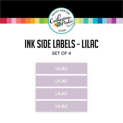 Lilac Ink Pad Side Labels - Spa Collection