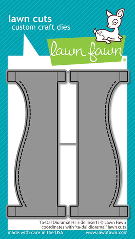 Ta-Da! Diorama! Hillside Inserts Lawn Cuts Dies