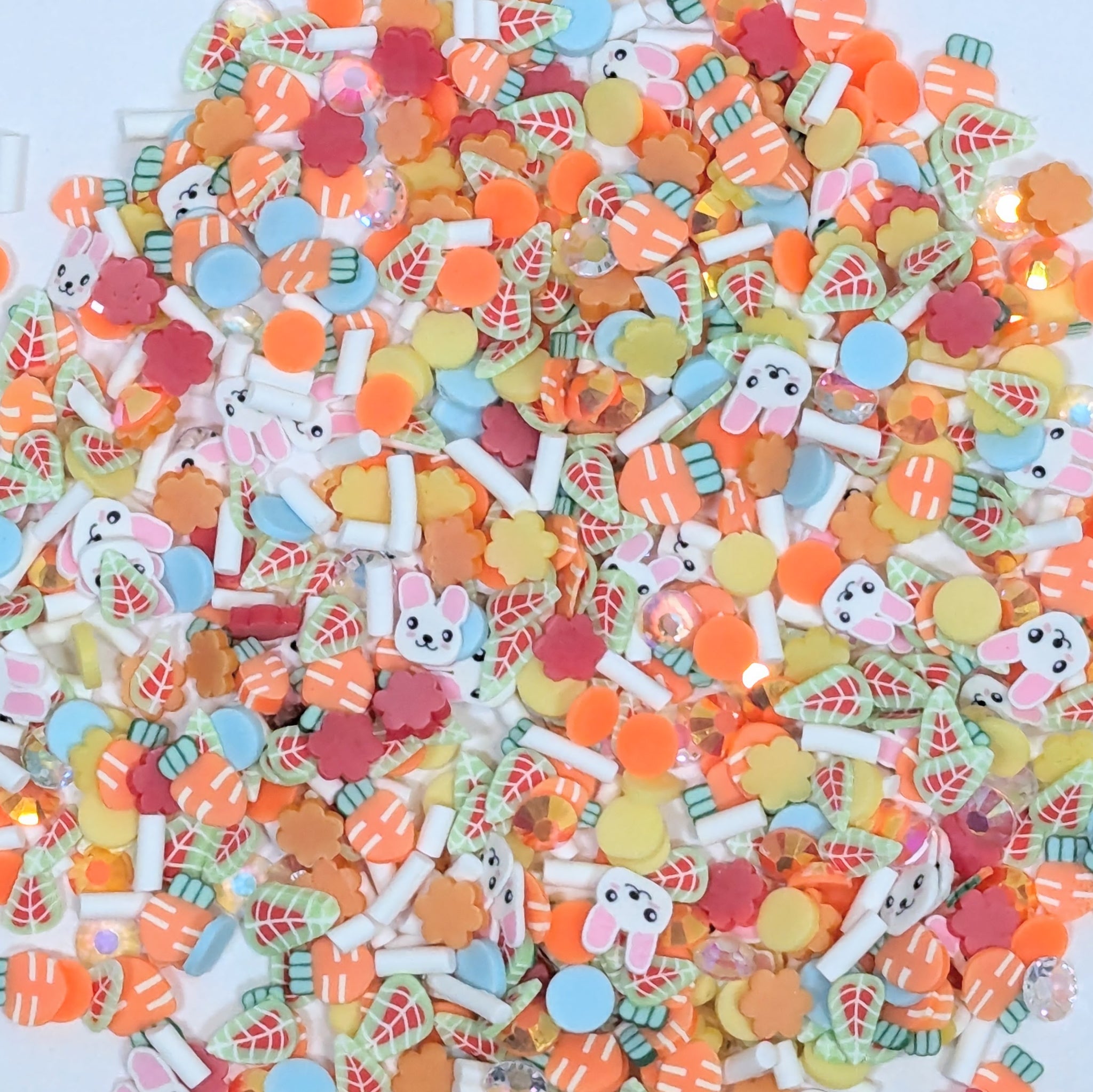 Easter Shaker Sprinkles Mix with Bunnies and Carrots, Orange Mix
