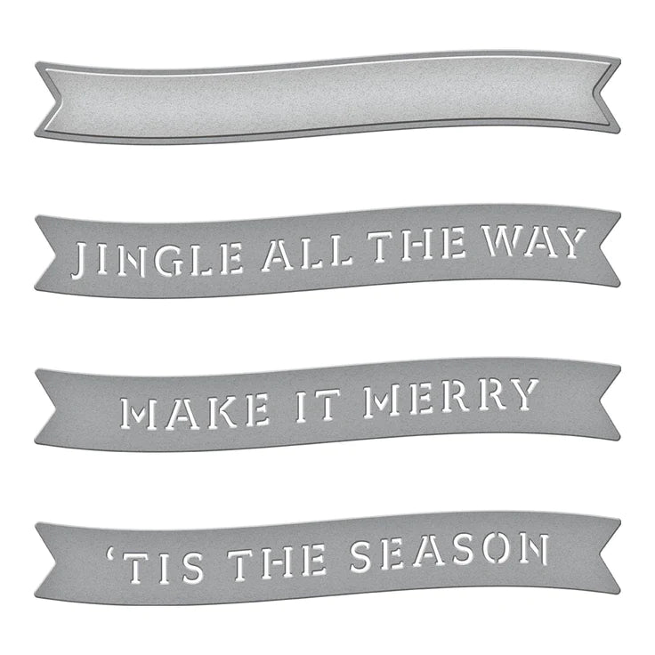 Make it Merry Sentiments Etched Dies