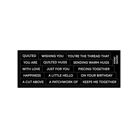 Subsentiments Quilted Die Cut