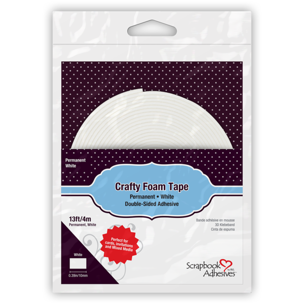 Crafty Foam Tape White - 13ft