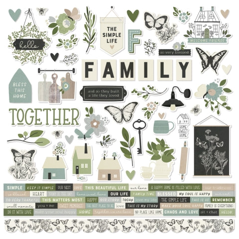 The Simple Life Cardstock Stickers