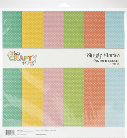Hey Crafty Girl Basics Double-Sided Paper Pack