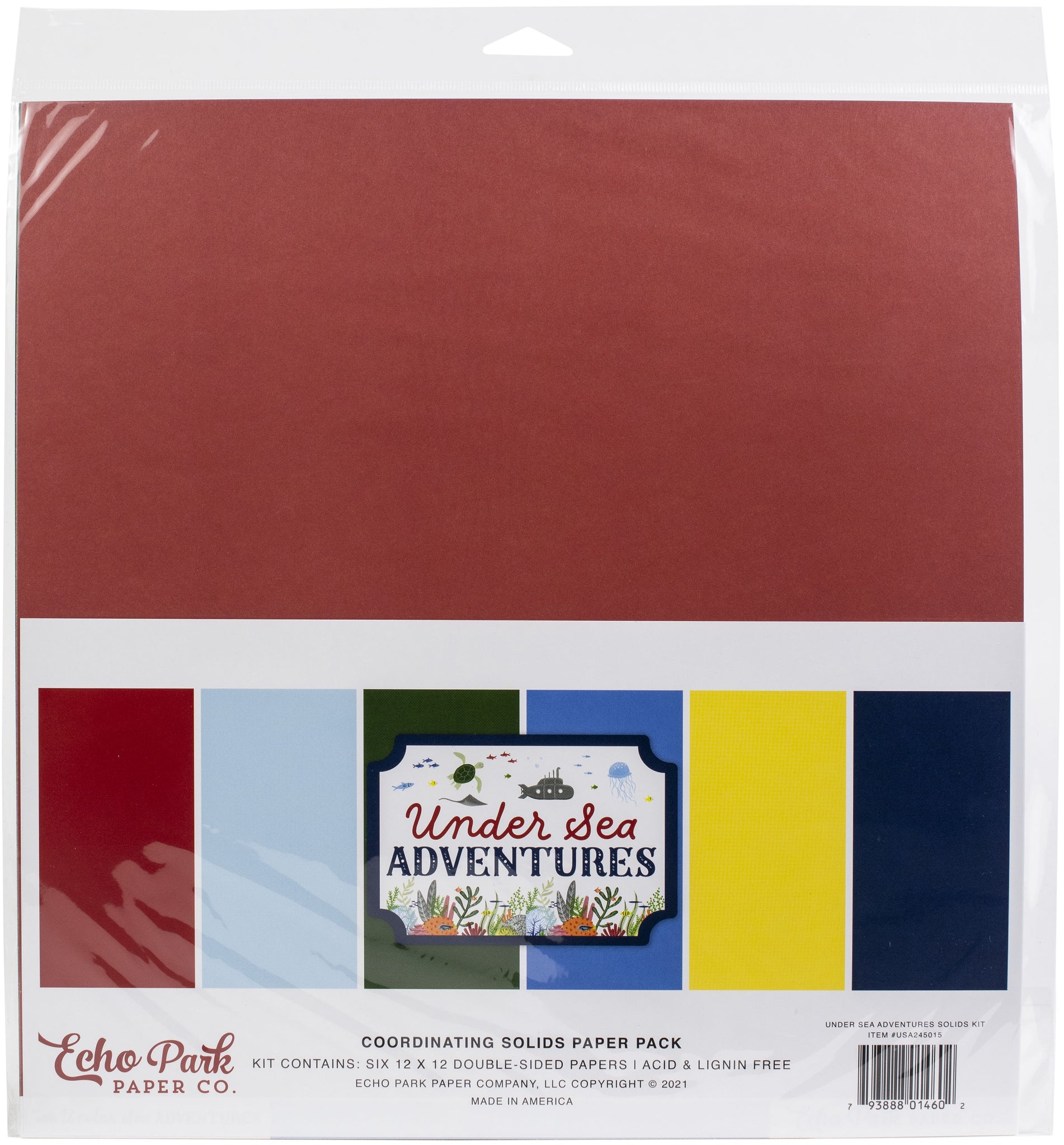 Under Sea Adventures Double-Sided Solid Cardstock
