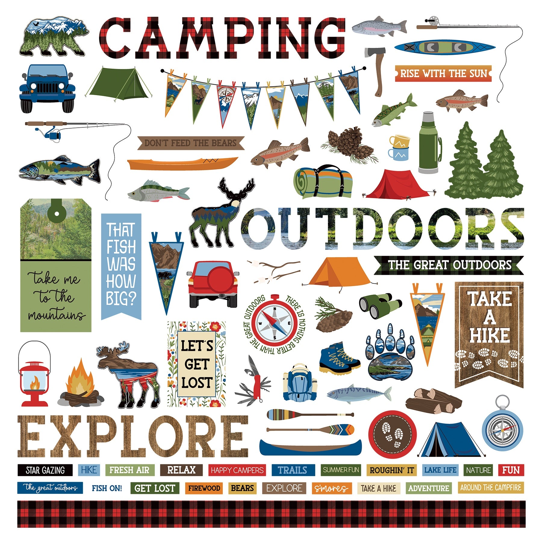 The Great Outdoors Element Stickers