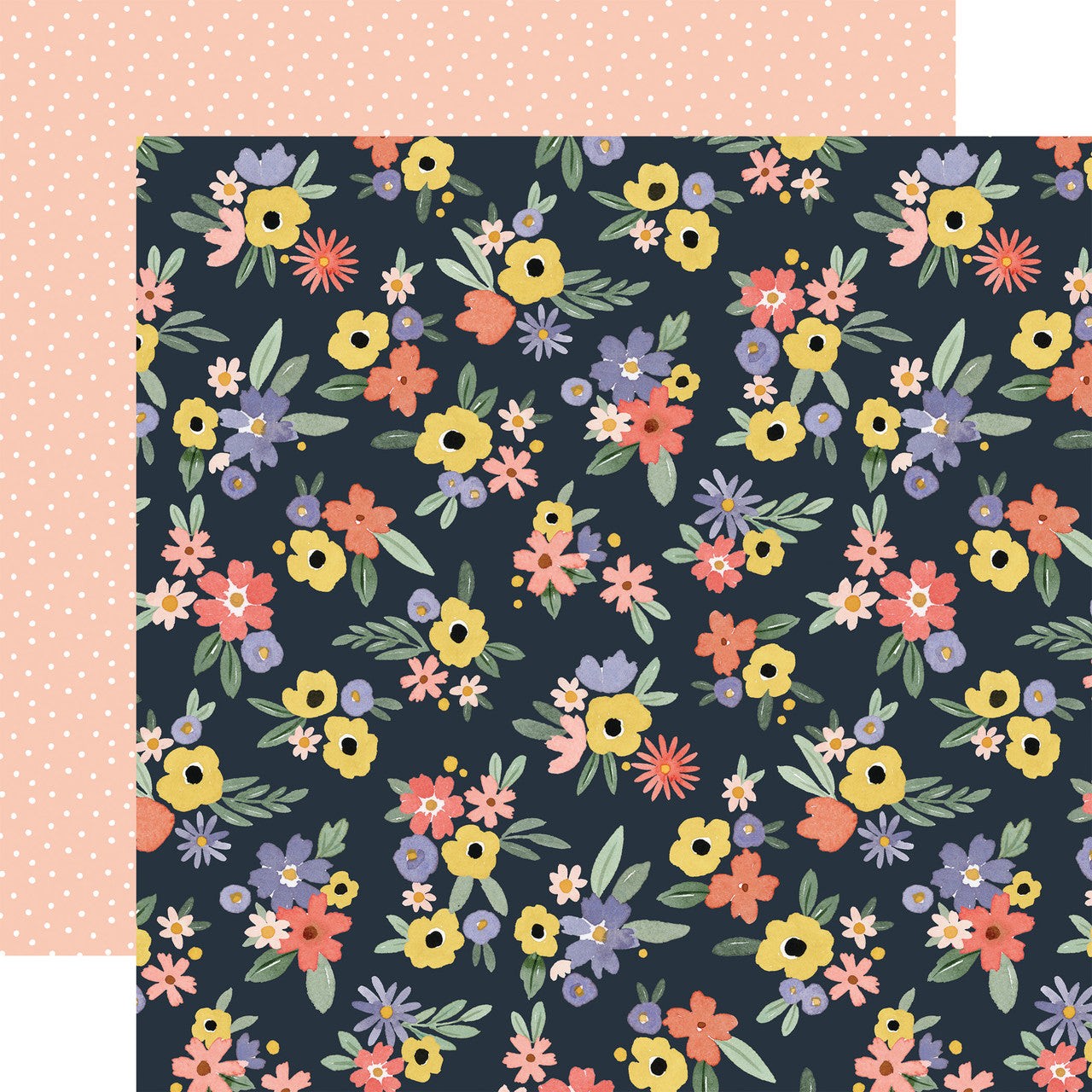Here There and Everywhere Bright Floral Double-Sided Patterned Paper