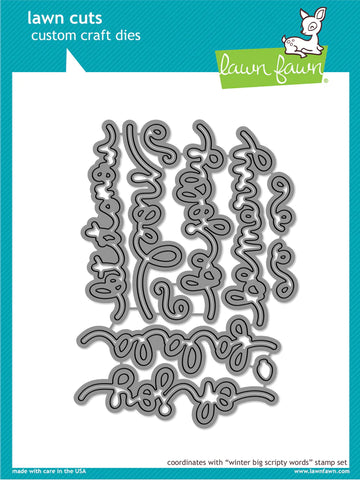 Winter Big Scripty Words Dies