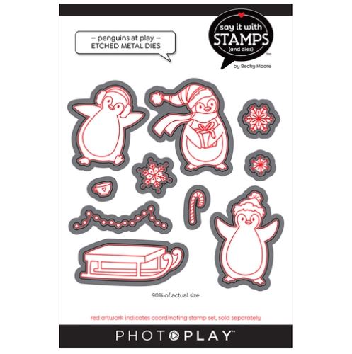 Say It with Stamps - Penguins At Play Die Set