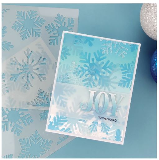 Say It with Stamps - Snowflakes Stencil - 2 Layers