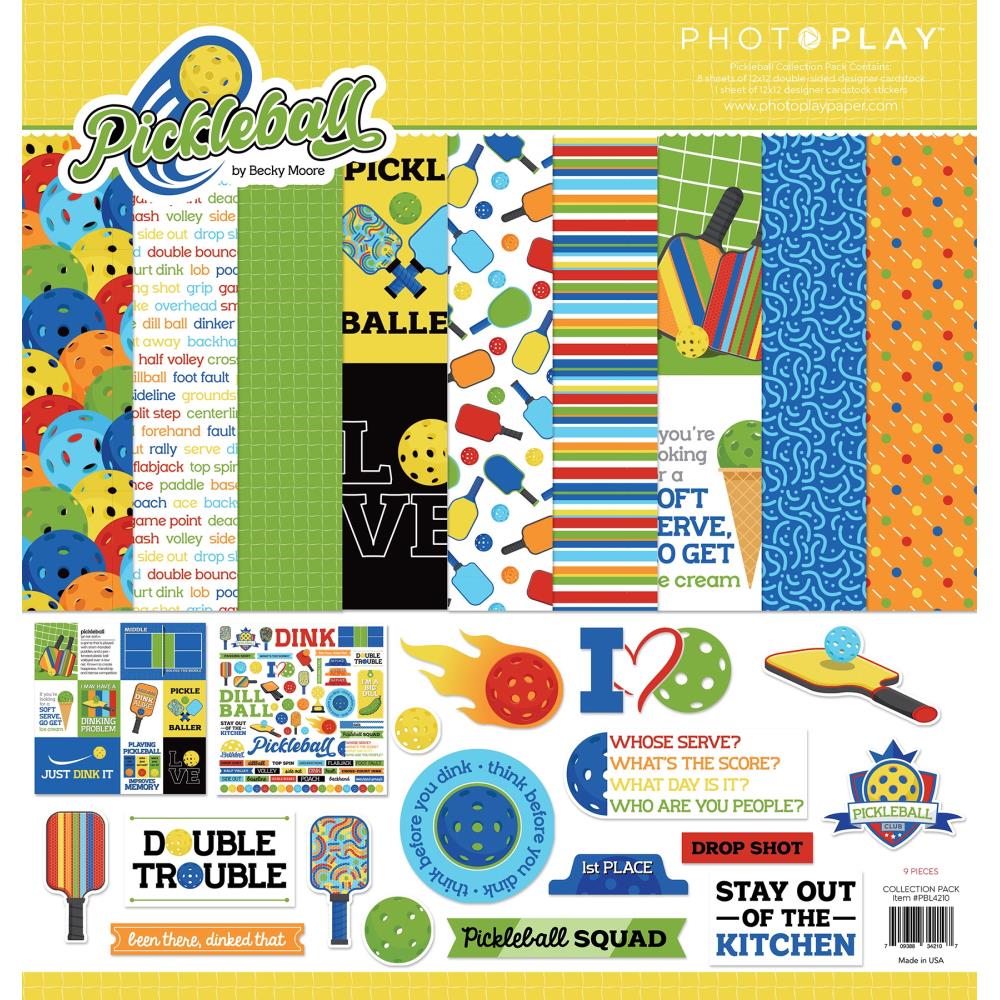 Pickleball 12"x12" Collection Pack