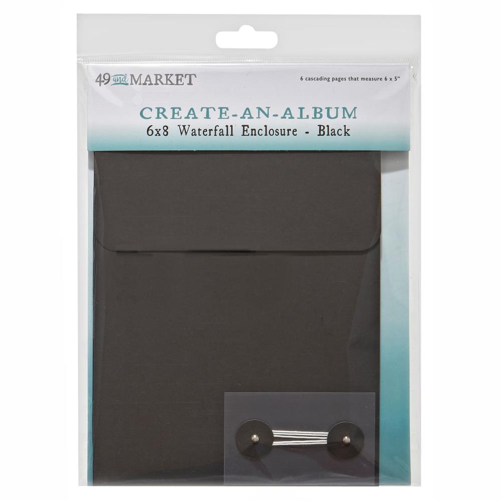 Create-An-Album 6x8 Waterfall Enclosure Black