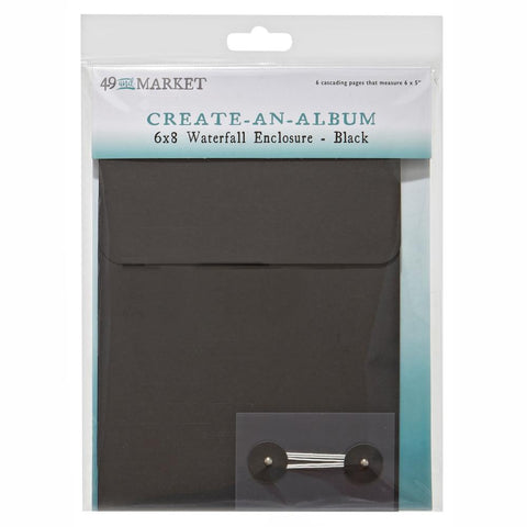 Create-An-Album 6x8 Waterfall Enclosure Black