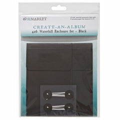 Create-An-Album 4x6 Waterfall Enclosure Black
