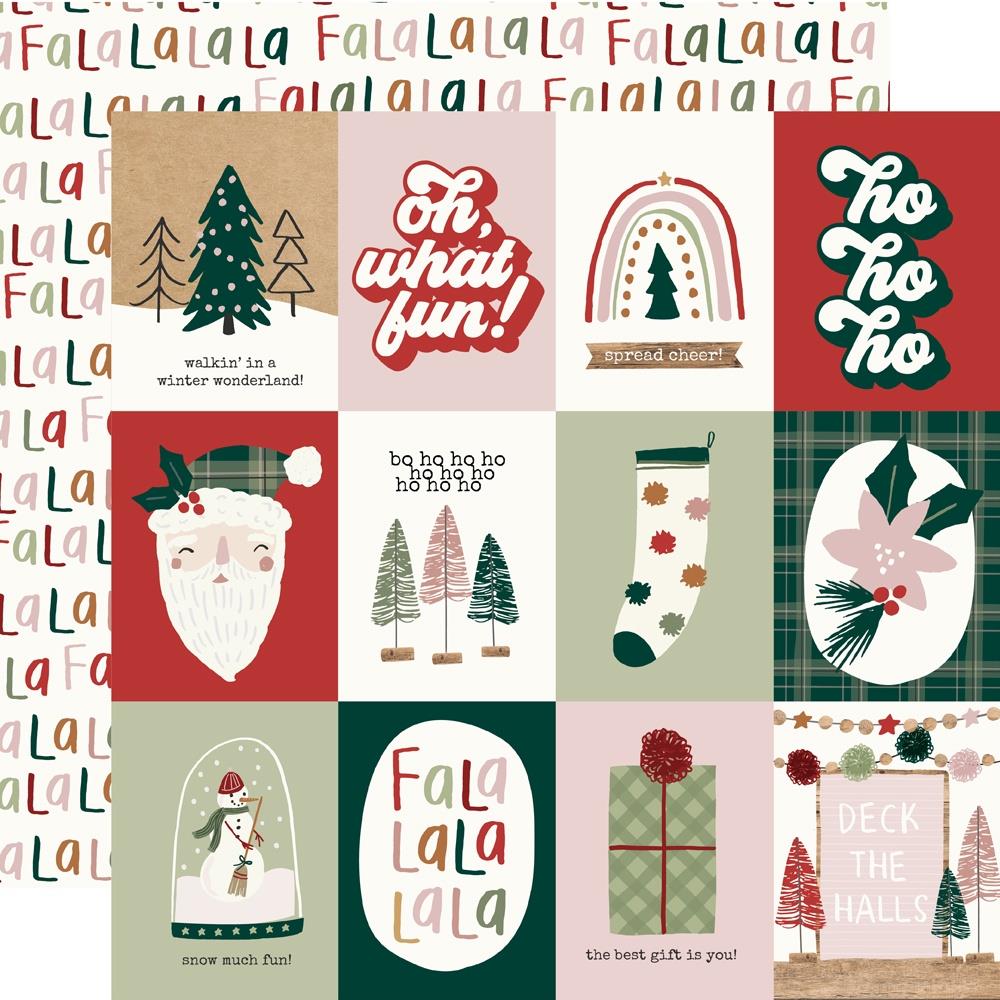 Boho Christmas 3"x4" Elements 12"x12" Double-Sided Cardstock