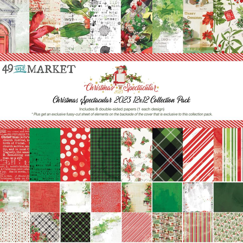 Christmas Spectacular 2023 12x12 Collection Pack, Double Sided Paper