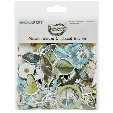 Vintage Artistry Moonlit Garden Chipboard Bits Set