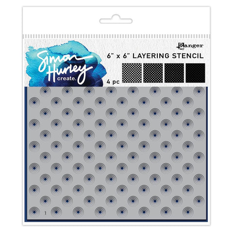 Polka Dot Assortment 6x6 Layered Stencil