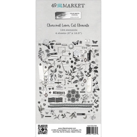 Charcoal Laser Cut Elements