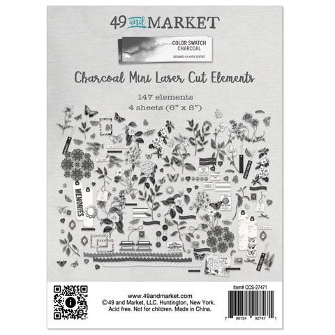 Charcoal Mini Laser Cut Elements