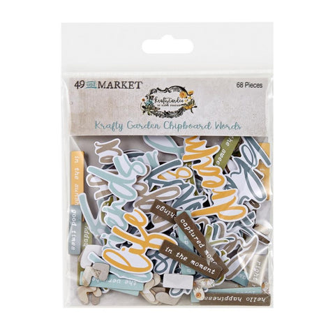 Krafty Garden Chipboard Words