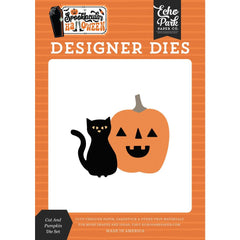Spooktacular Halloween Cat and Pumpkin Die Set