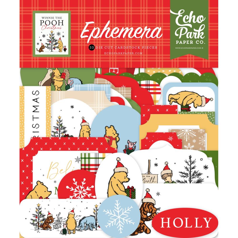 Winnie the Pooh Christmas Ephemera Icons