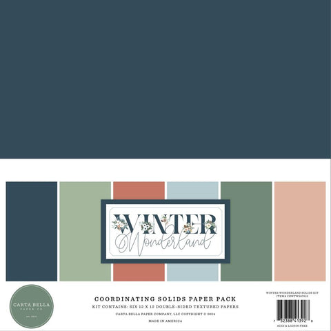 Winter Wonderland 12x12 Coordinating Solids