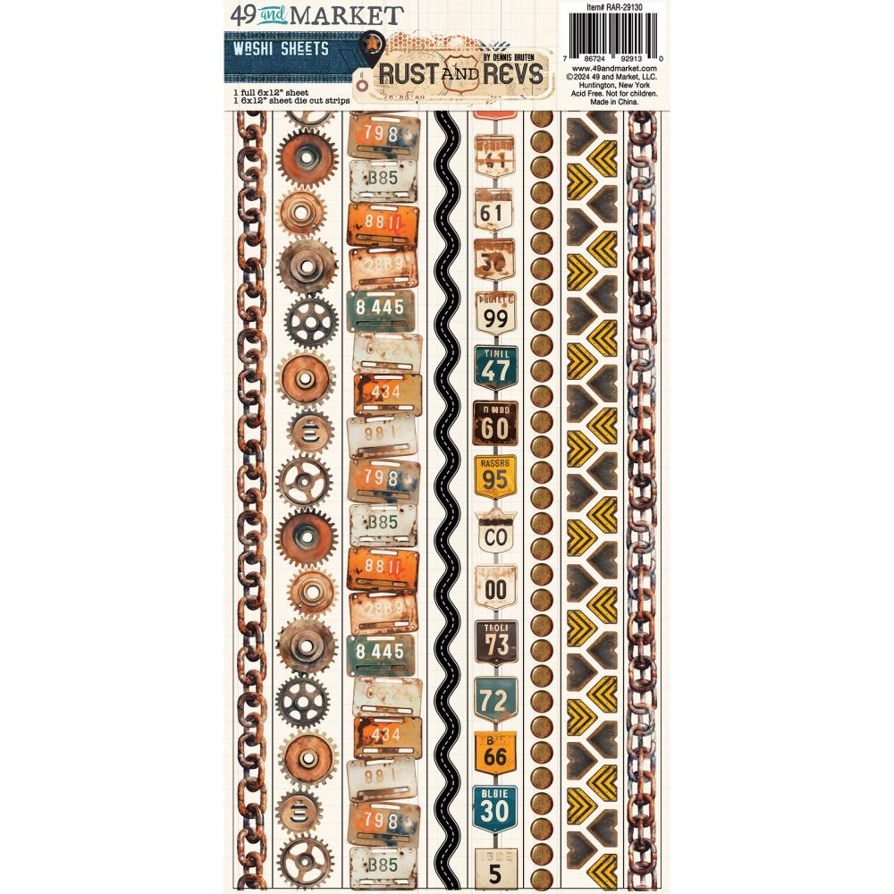 Rust & Revs Washi Sheets