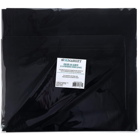 Create-An-Album 12x12 Foundation Inserts - Black