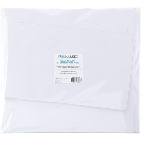 Create-An-Album 12x12 Foundation Inserts - White