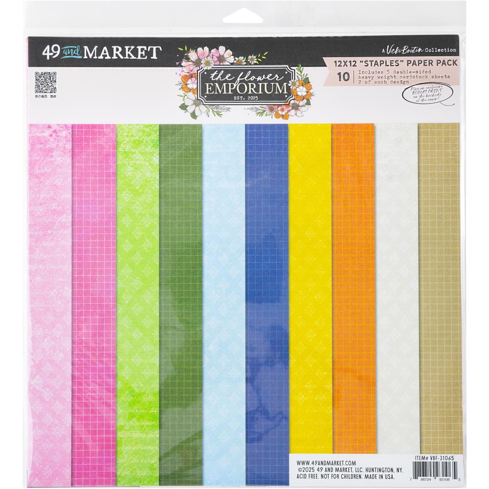 The Flower Emporium Collection Pack Staples 12x12 by Vicki Boutin