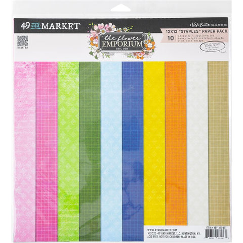 The Flower Emporium Collection Pack Staples 12x12 by Vicki Boutin