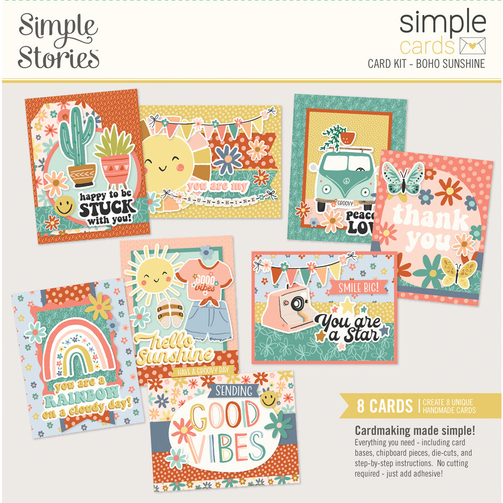 Boho Sunshine Simple Cards Card Kit