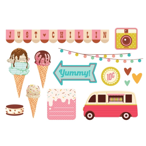 Retro Summer Simple Pages Page Pieces