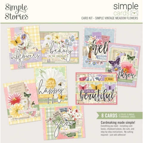 Simple Vintage Meadow Flowers Simple Cards Card Kit