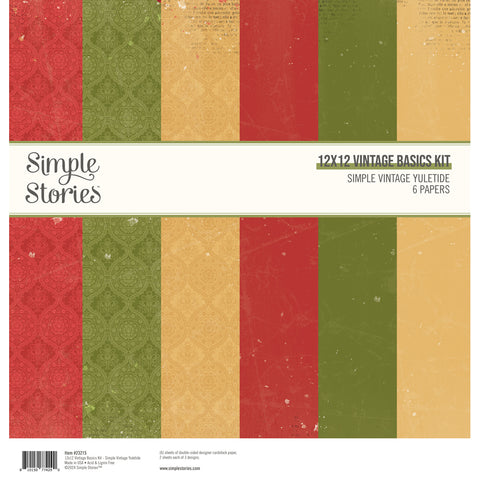 Simple Vintage Yuletide 12x12 Vintage Basics Kit