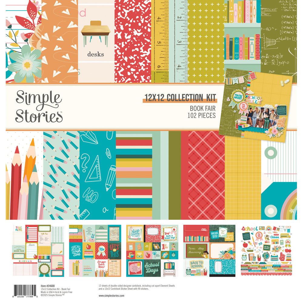 Book Fair 12x12 Collection Kit Paper Pack