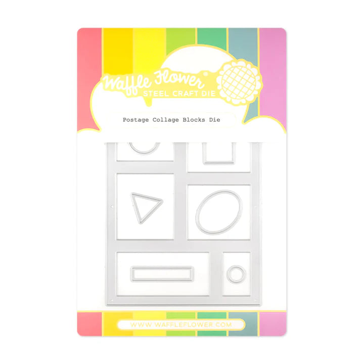 Postage Collage Blocks Die