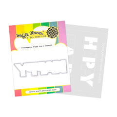 Overlapping Happy Die-n-Stencil Set